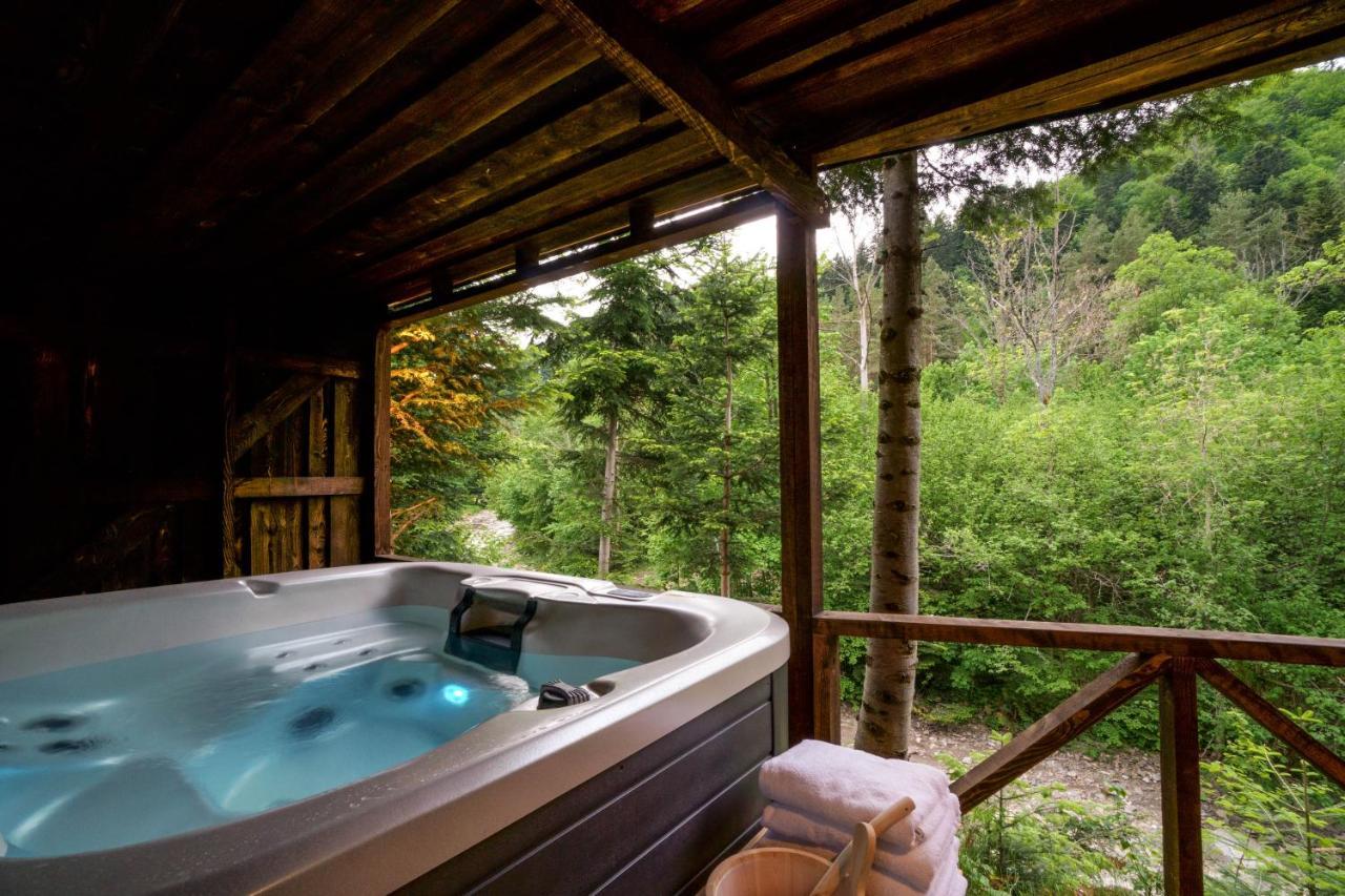 Novosiele Residence - Nad Gorska Rzeka - Lesne Spa Sauna Jacuzzi - Bieszczady Bystre  المظهر الخارجي الصورة