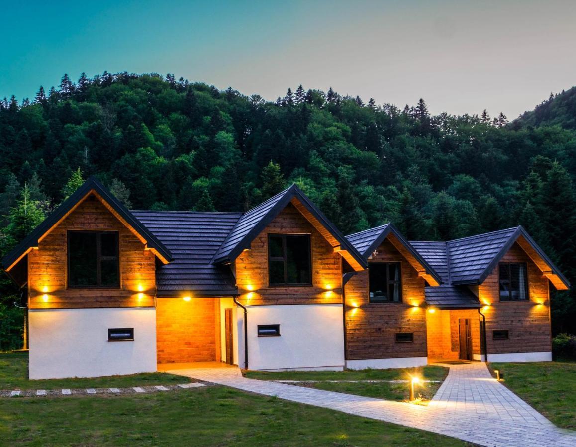 Novosiele Residence - Nad Gorska Rzeka - Lesne Spa Sauna Jacuzzi - Bieszczady Bystre  المظهر الخارجي الصورة