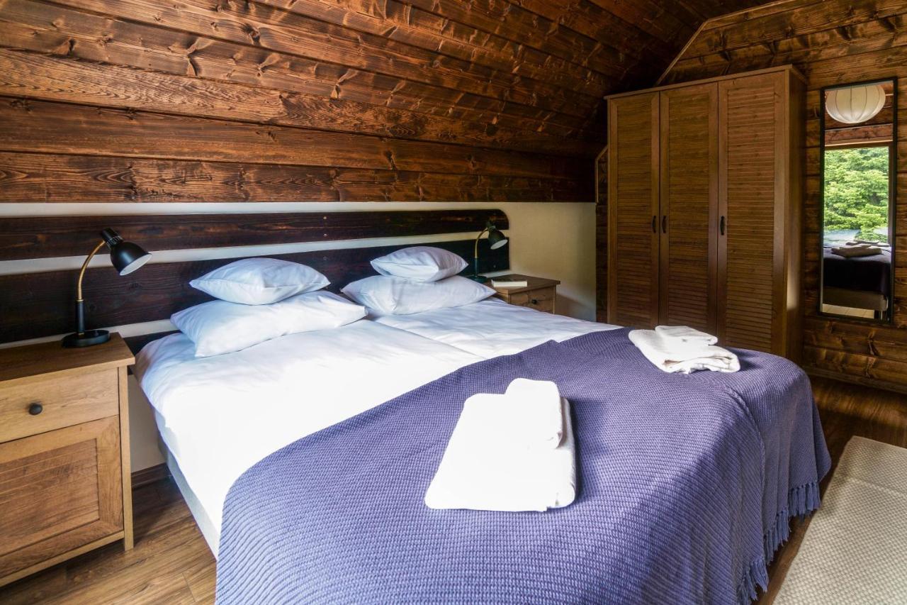 Novosiele Residence - Nad Gorska Rzeka - Lesne Spa Sauna Jacuzzi - Bieszczady Bystre  المظهر الخارجي الصورة