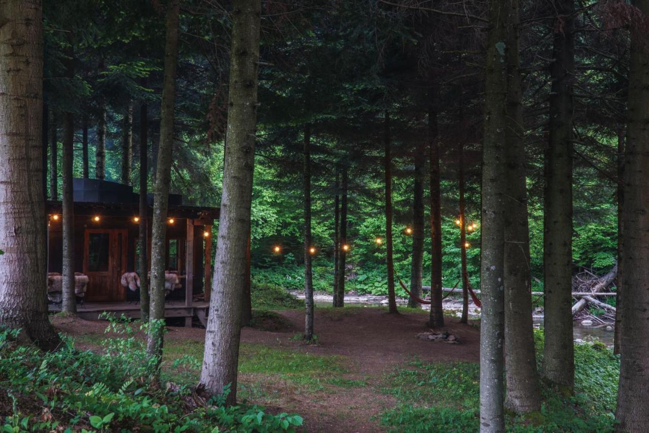 Novosiele Residence - Nad Gorska Rzeka - Lesne Spa Sauna Jacuzzi - Bieszczady Bystre  المظهر الخارجي الصورة