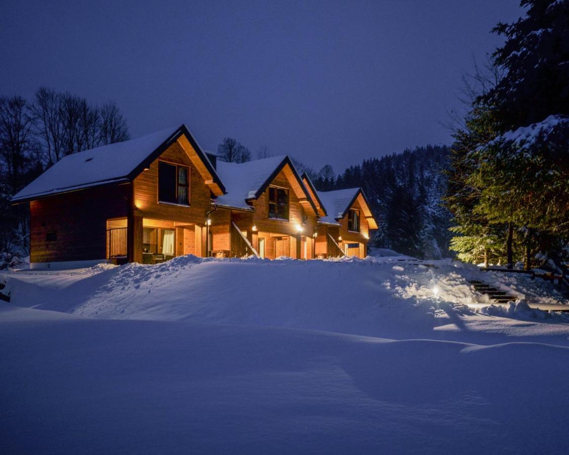 Novosiele Residence - Nad Gorska Rzeka - Lesne Spa Sauna Jacuzzi - Bieszczady Bystre  المظهر الخارجي الصورة