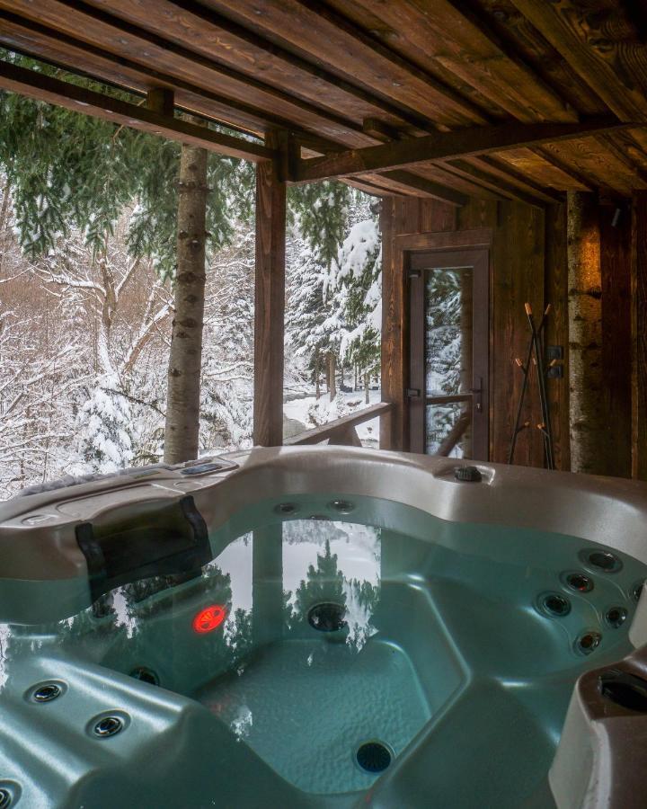 Novosiele Residence - Nad Gorska Rzeka - Lesne Spa Sauna Jacuzzi - Bieszczady Bystre  المظهر الخارجي الصورة