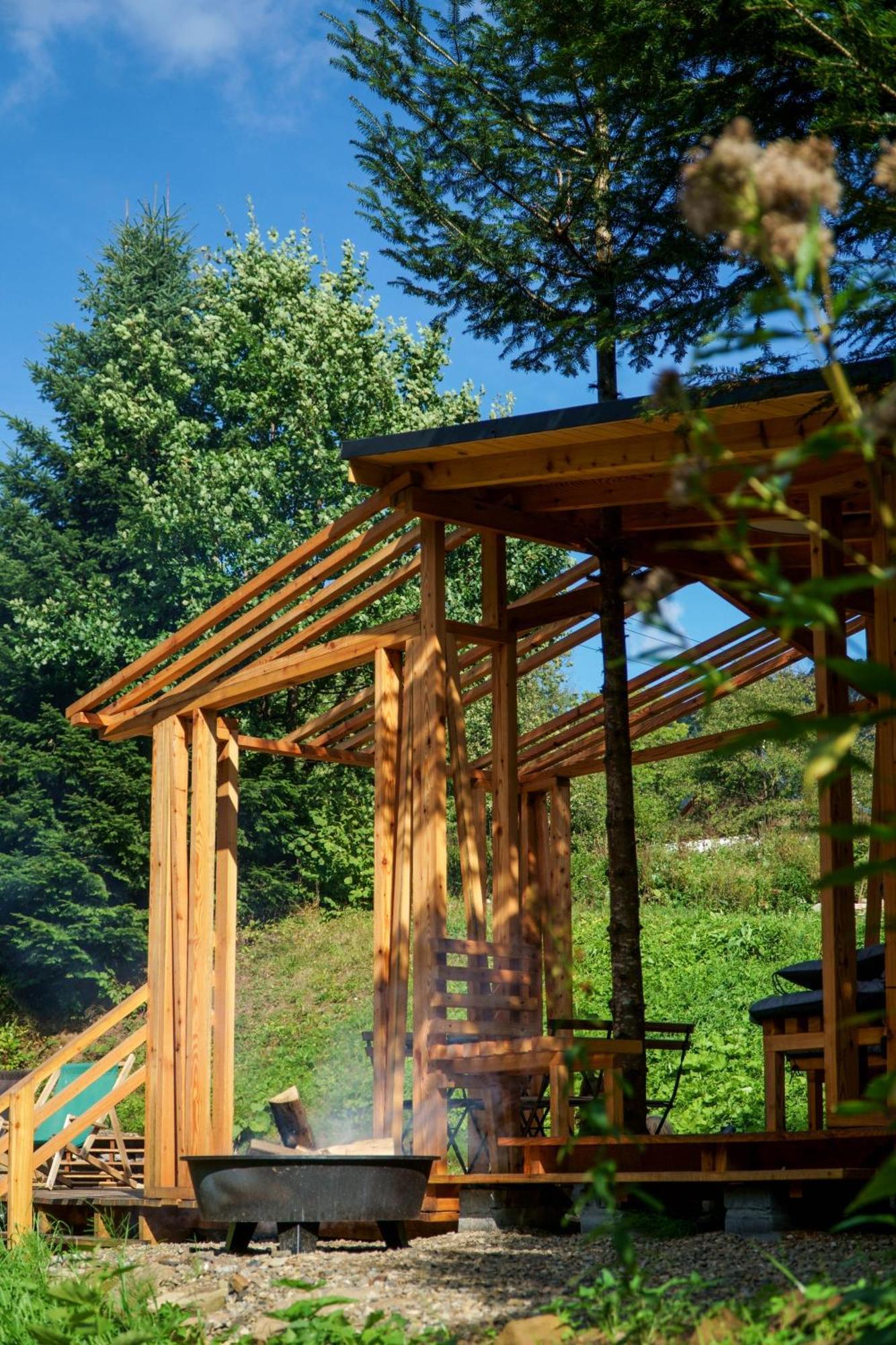 Novosiele Residence - Nad Gorska Rzeka - Lesne Spa Sauna Jacuzzi - Bieszczady Bystre  المظهر الخارجي الصورة